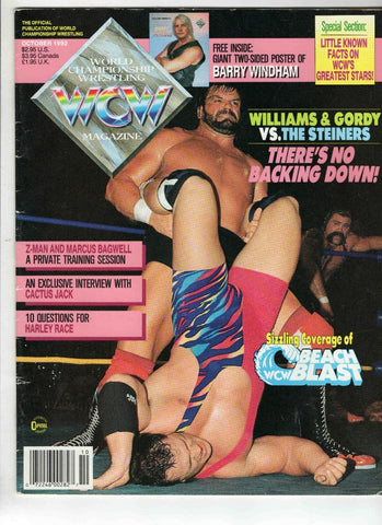 Oct 1992 WCW Magazine Williams & Gordy vs The Steiners