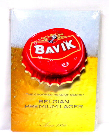 ORIGINAL Vintage 11x16" Bavik Belgian Beer Bar Restaurant Tin Sign 