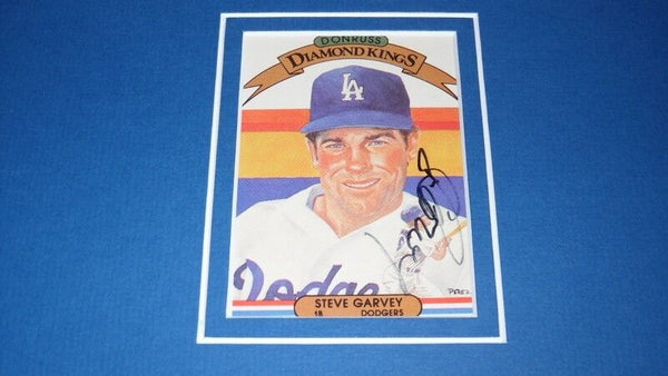 Steve Garvey Signed Framed 11x17 Volpe Poster Display LA Dodgers