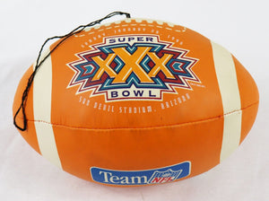 VINTAGE 1996 Super Bowl XXX Steelers vs Cowboys NFL Stuffed Football