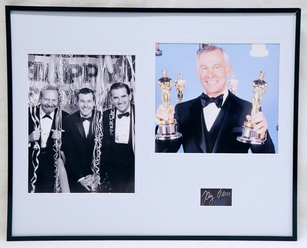 Johnny Carson Signed Framed 16x20 Photo Set JSA The Tonight Show