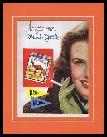 1951 Camel Cigarettes Framed ORIGINAL Vintage Advertisement