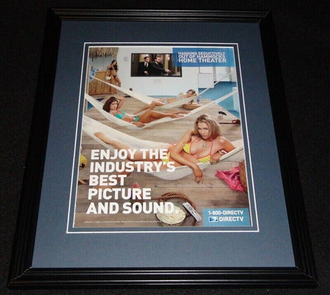 2011 DirecTV Bikini Models Framed 11x14 ORIGINAL Advertisement B