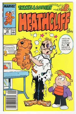 Heathcliff #26 ORIGINAL Vintage 1988 Marvel Comics 