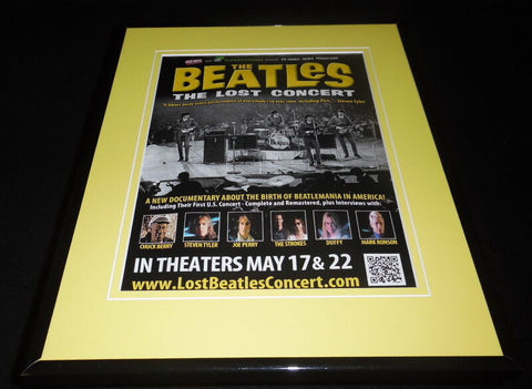 Beatles The Lost Concert 2012 11x14 Framed ORIGINAL Vintage Advertisement