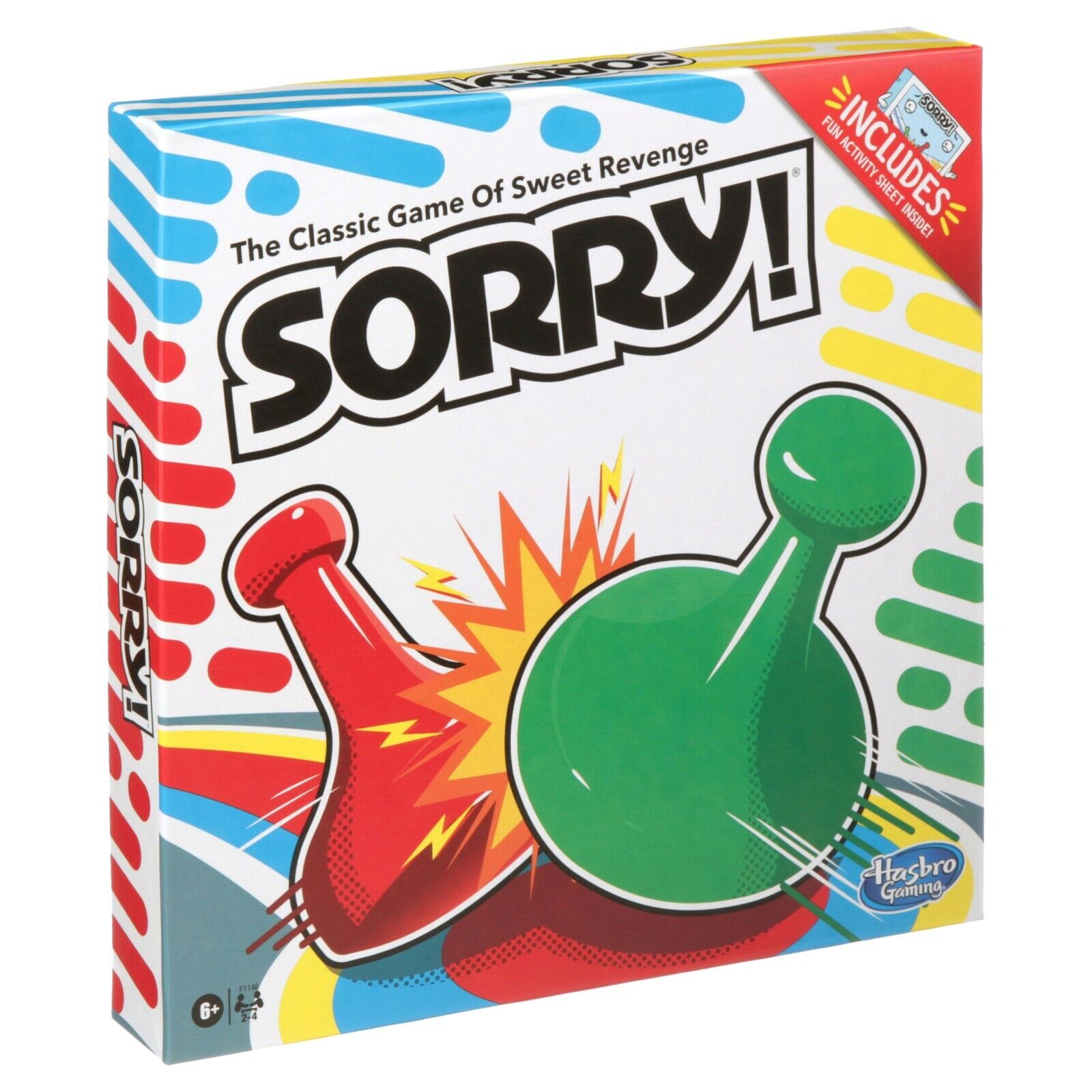 NEW SEALED Hasbro Sorry! Board Game Walmart Exclusive w/ Activity Sheet