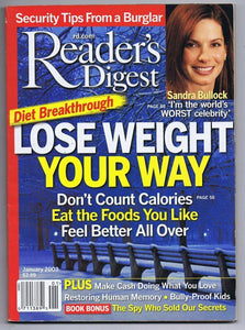 ORIGINAL Vintage January 2003 Reader's Digest No Label Sandra Bullock