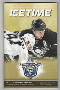 Apr 13 2011 Lightning @ Penguins Game 1 Program Marc Andre Fleury Shutout