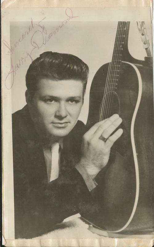 Larry Diamond Signed 4.25x7 Photo on Vintage Album Page