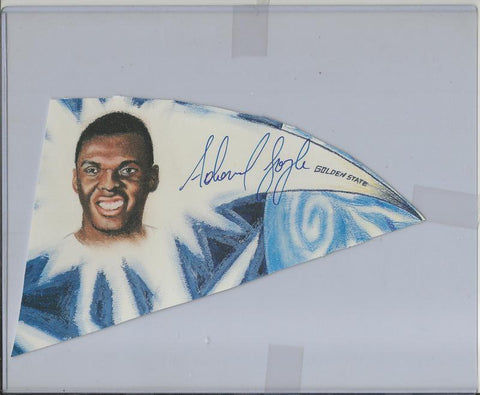 Adonal Foyle Signed 1997 Mini Pennant Warriors