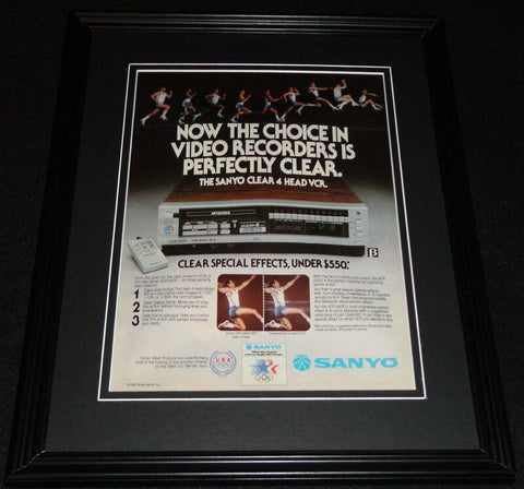 1983 Sanyo 4 Head VCR Framed 11x14 ORIGINAL Advertisement