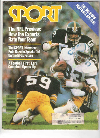 VINTAGE Sept 1979 Sport Magazine Jack Lambert Steelers