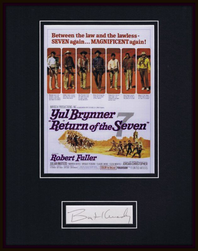 Burt Kennedy Signed Framed 11x14 Return of the Seven Poster Display JSA