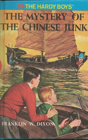 ORIGINAL Vintage 1960 Hardy Boys Hardcover Book Mystery of Chinese Junk #39