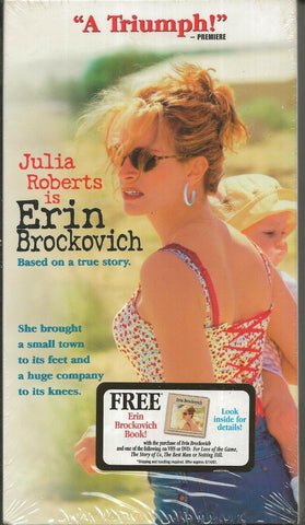 Erin Brockovich VINTAGE VHS Cassette Julia Roberts