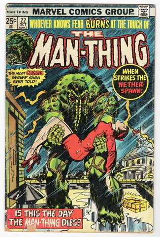 Man Thing #22 VINTAGE 1975 Marvel Comics Howard the Duck Cameo