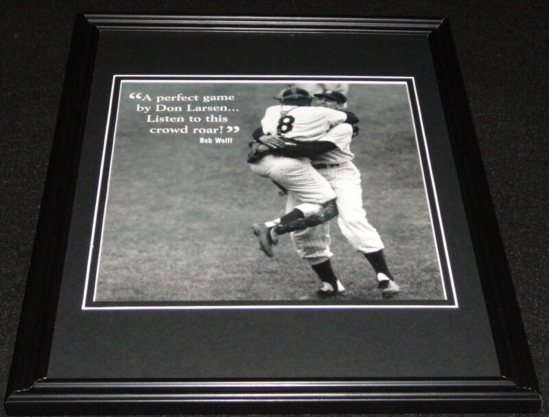 Don Larsen Yankees Perfect Game Framed 11x14 Photo Display