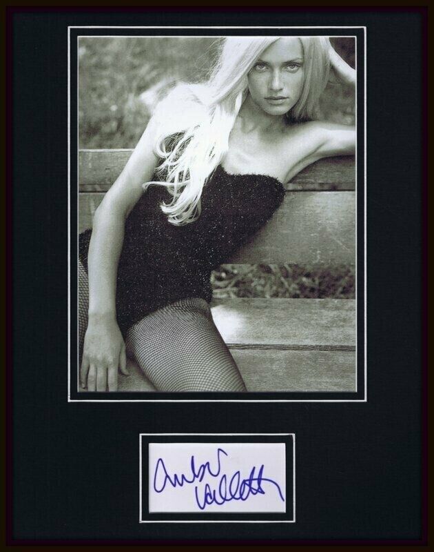 Amber Valletta Signed Framed 11x14 Photo Display