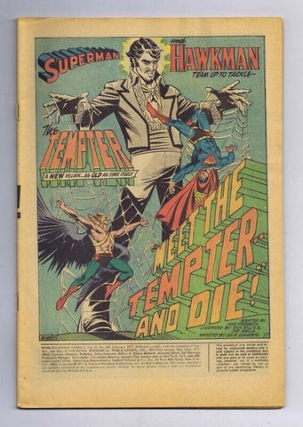 World's Finest #209 ORIGINAL Vintage 1972 DC Comics Superman Hawkman