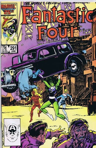 Fantastic Four #291 ORIGINAL Vintage 1985 Marvel She Hulk Action Comics 1 Homage