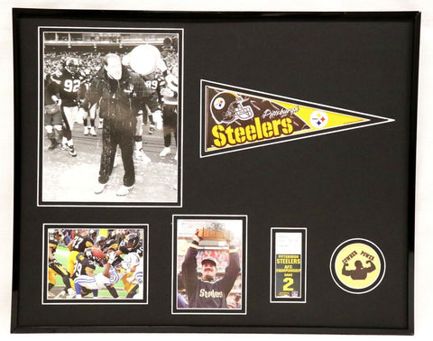 1995 Pittsburgh Steelers AFC Championship Framed 16x20 Repro Ticket Display