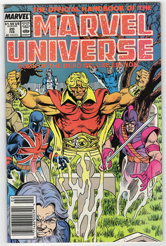 Official Handbook of Marvel Universe #20 ORIGINAL Vintage 1988 Marvel Comics 