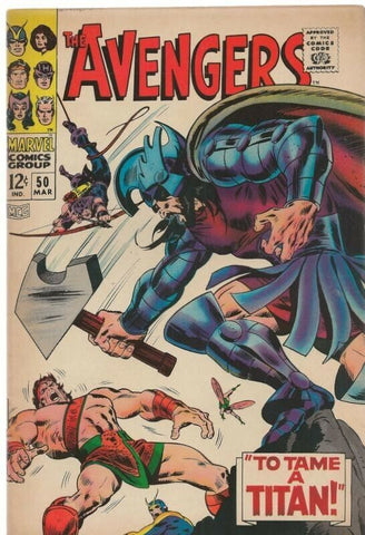 Avengers #50 ORIGINAL Vintage 1968 Marvel Comics Hercules