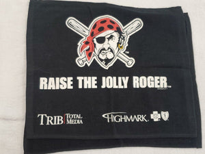 VINTAGE 2013 Pittsburgh Pirates Raise the Jolly Roger Rally Towel Trib Highmark