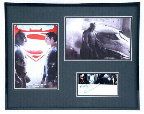 Ben Affleck Signed Framed 16x20 Photo Set Batman v Superman