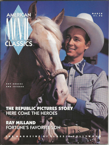 ORIGINAL Vintage Mar 1991 AMC Magazine Roy Rogers Marlene Dietrich 