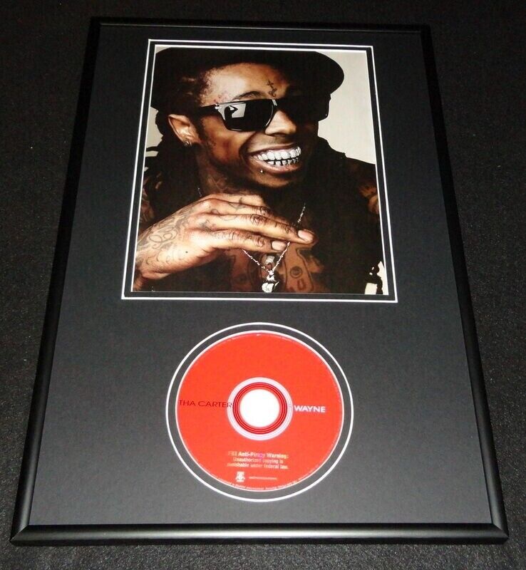 Lil Wayne Framed 12x18 Tha Carter CD & Photo Display