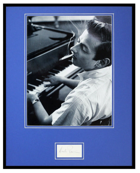 Andre Previn Signed Framed 16x20 Photo Display JSA