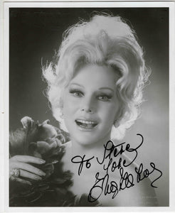 Eva Gabor Signed 8x10 Photo JSA Green Acres Rescuers Aristocrats Match Game S