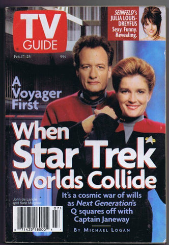 ORIGINAL Vintage TV Guide February 17, 1996 No Label Star Trek Voyager