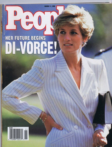 ORIGINAL Vintage March 11 1996 People Magazine Princess Diana Divorce