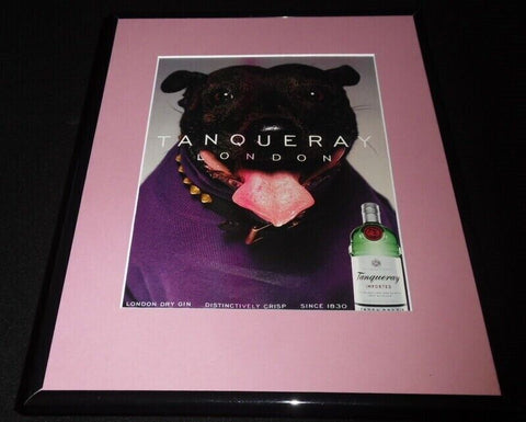 2001 Tanqueray Gin London Framed 11x14 ORIGINAL Vintage Advertisement