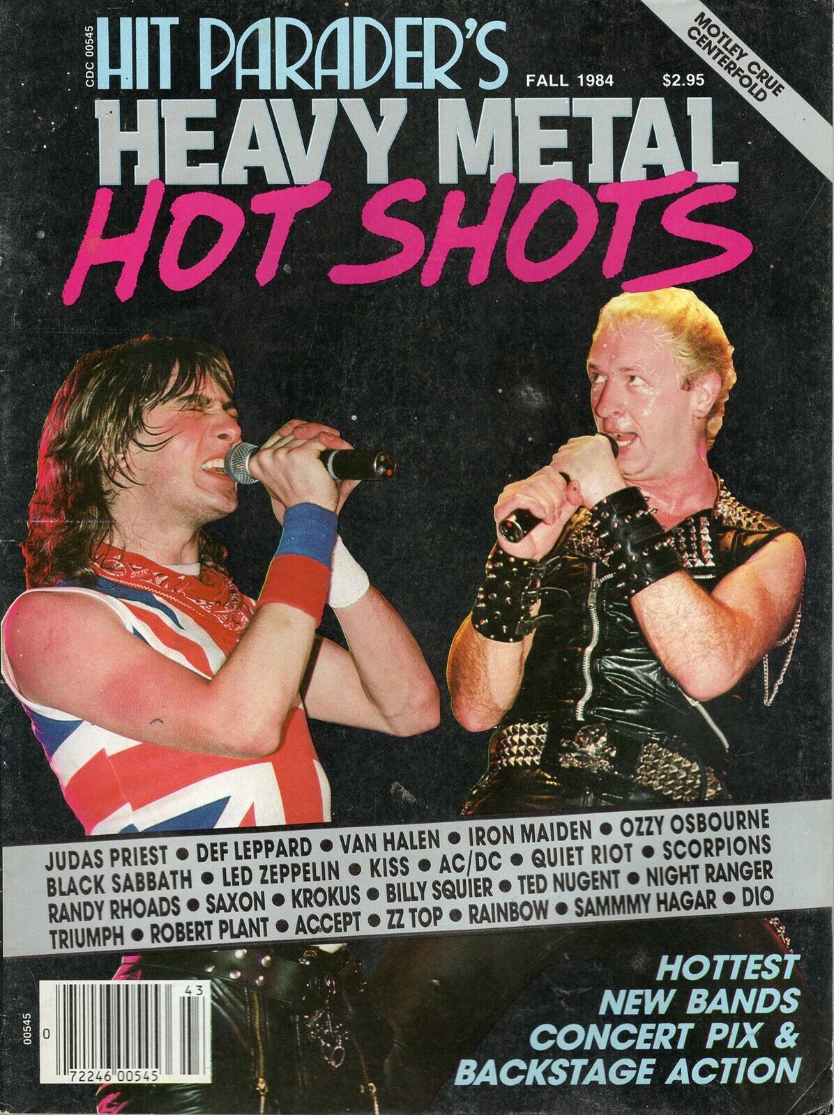 VINTAGE 1984 Hit Parader Heavy Metal Hot Shots Magazine Judas Priest Def Leppard