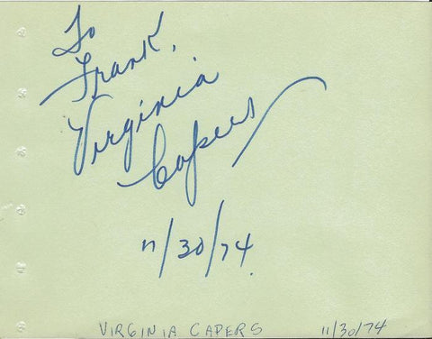 Virginia Capers Signed Vintage Album Page Ferris Bueller's Day Off