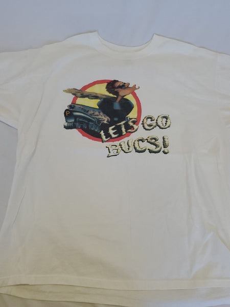 VINTAGE 1990s Pittsburgh Pirates Let's Go Bucs Woo Woo Rally T-Shirt XL