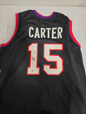 Vince Carter Raptors Signed Jersey Beckett BAS Authentic