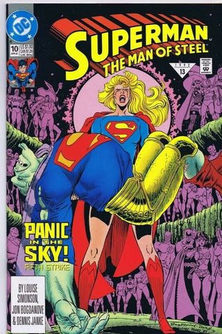 Superman The Man of Steel #10 ORIGINAL Vintage 1992 DC Comics Crisis 7 Homage