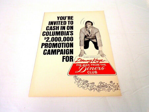 ORIGINAL Vintage 1963 Man from the Diners Club 12x18 Industry Ad Poster