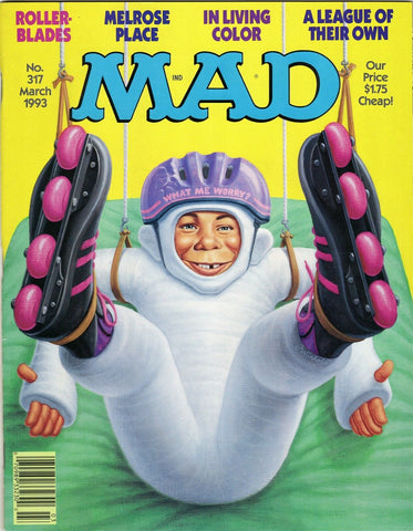 ORIGINAL Vintage 1993 Mad Magazine #317 Melrose Place In Living Color