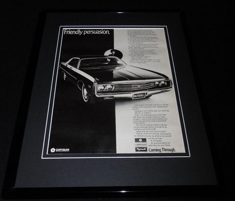 1971 Chrysler Royal Framed 11x14 ORIGINAL Advertisement 