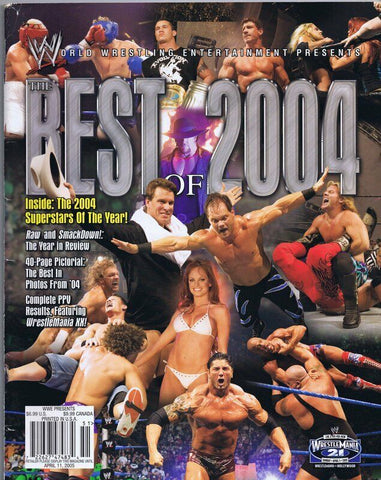 ORIGINAL Vintage WWE Best of 2004 Magazine 