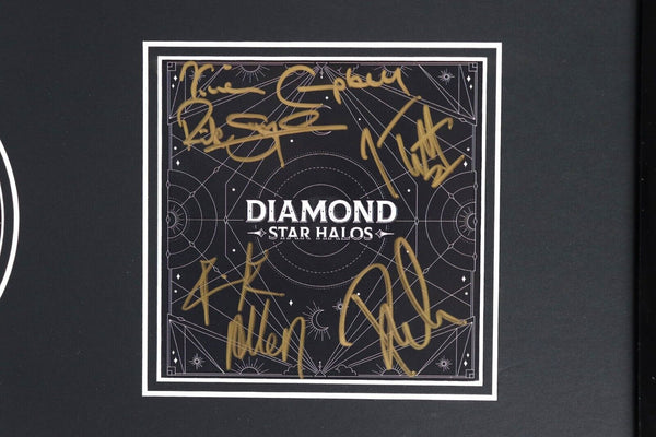 Def Leppard Signed Framed 16x20 Diamond Star Halos CD + Photo Display