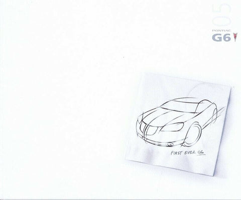 ORIGINAL Vintage 2005 Pontiac G6 Sales Brochure Book