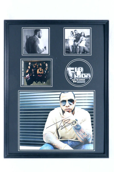 Flo Rida Signed Framed 18x24 Mail on Sunday CD & Photo Display 