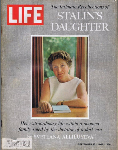 ORIGINAL Vintage Life Magazine September 15 1967 Stalin Daughter Svetlana