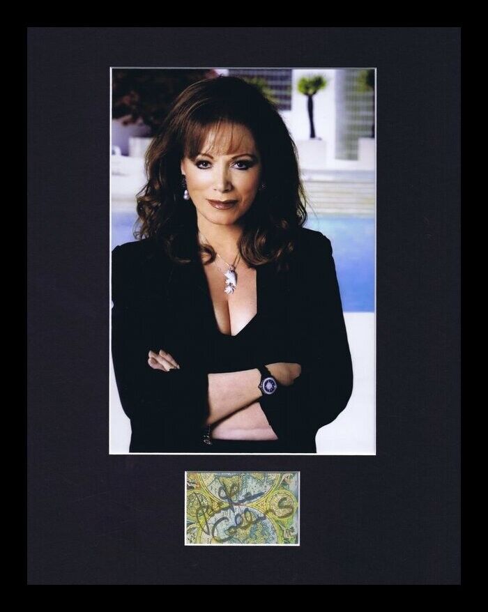 Jackie Collins Signed Framed 11x14 Photo Display B